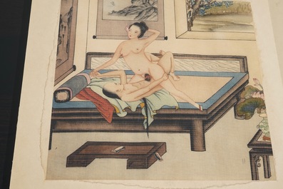 A collection of Chinese erotical prints, early 20th C.