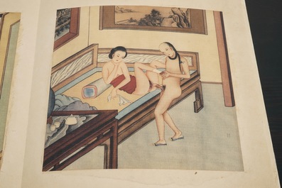 A collection of Chinese erotical prints, early 20th C.