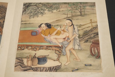 A collection of Chinese erotical prints, early 20th C.