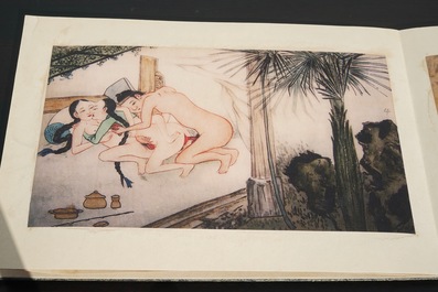 A collection of Chinese erotical prints, early 20th C.