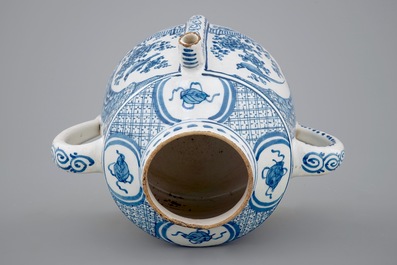 A Dutch Delft posset pot for the English market, early 18th C.