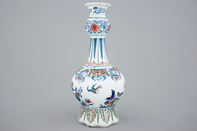 A Dutch Delft cashmere palette vase, 18th C.