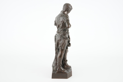 Henri Louis Levasseur (1853-1934), Un couple amoureux, groupe en bronze