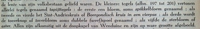 Een tegelveldje in kruisvorm, 13/14e eeuw, Doopkapel Wenduine