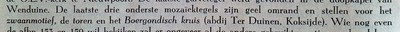 (TERUGGETROKKEN) Een middeleeuwse tegel met een zwaan, wellicht Vlaams, 14e eeuw