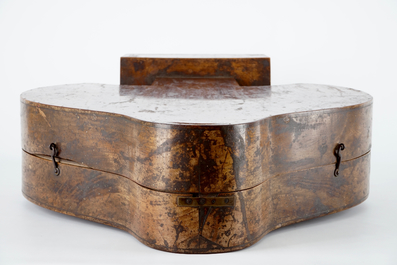 A large wooden monstrance box, France, 18/19th C.