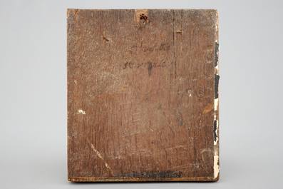 Een polychroom reli&euml;f in Mechelse albast: &quot;De kruisafname&quot;, begin 17e eeuw
