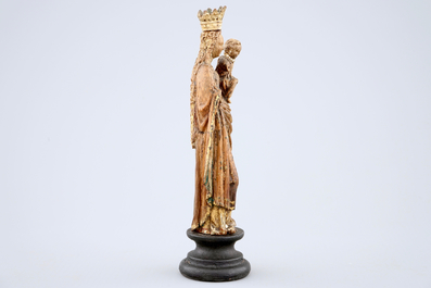 A Flemish carved wood Madonna with Child, 16th C.