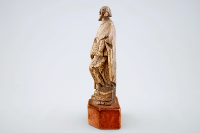 Vier houten heiligenbeelden, 16/18e eeuw