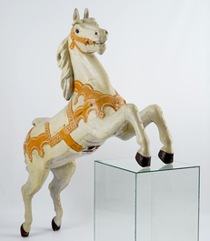 A painted wood fairground horse, first half 20th C.