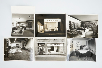 Een lot oude catalogi en foto&rsquo;s van 20e eeuws design meubilair: Belform, Fritz Hansen, Arne Jacobsen