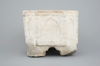 Un kilga en marbre blanc, Egypte Fatimide, 11/12&egrave;me