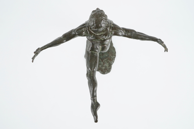 Ian Rank-Broadley: Figure en bronze d'un danseur de ballet, 20&egrave;me