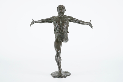 Ian Rank-Broadley: Figure en bronze d'un danseur de ballet, 20&egrave;me