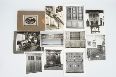 Een groot lot catalogi en foto's van klassieke meubels uit de archieven Claeys, 19/20e eeuw