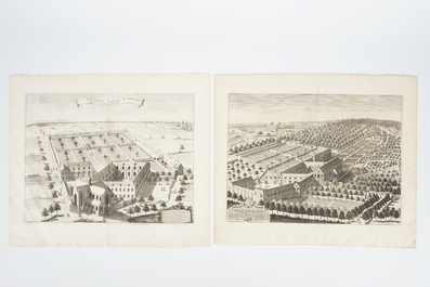 A large collection of Belgian engravings, maps and prints, 17/19th C.