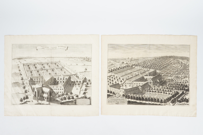 Une grand lot de gravures, cartes et lithographies belges, 17/19&egrave;me