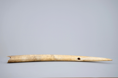 An African ivory horn, first half 20th C.