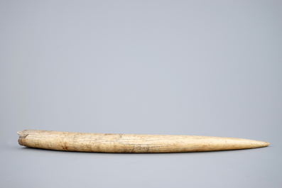 An African ivory horn, first half 20th C.