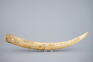 An African ivory horn, first half 20th C.