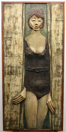 Joz De Loose (1925-2011), Plankenkoorts, 1966, polyester sur panneau