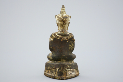Un mod&egrave;le de Bouddha en bronze, Ayutthaya, Tha&iuml;lande, 17/18&egrave;me