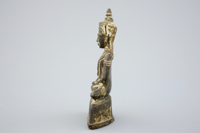 Un mod&egrave;le de Bouddha en bronze, Ayutthaya, Tha&iuml;lande, 17/18&egrave;me