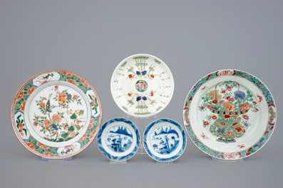 A collection of various Chinese porcelain, 17/19th C.