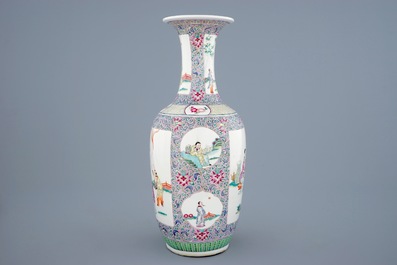 A fine Chinese famille rose vase, 19th C.