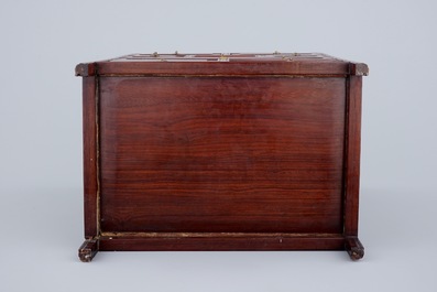 A small hongmu wood cabinet, China, early 20th C.