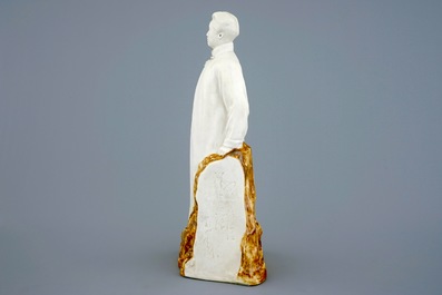 A Chinese porcelain figure of a communist leader, 20th C.