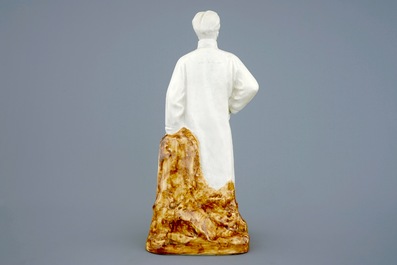 A Chinese porcelain figure of a communist leader, 20th C.