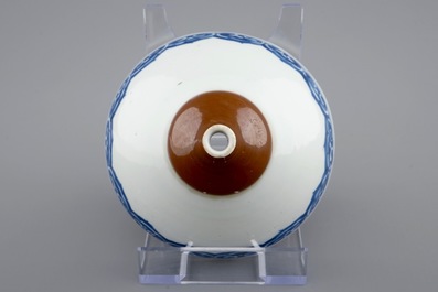 A Chinese blue and white and capuchin funnel, Kangxi