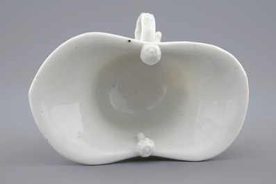 A Chinese Dehua blanc de Chine &quot;Jue&quot; wine cup, Kangxi