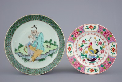 Een lot divers Chinees porselein, 18/19e eeuw