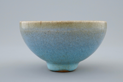 A small Chinese junyao glazed bowl, prob. Song Dynasty, 10/13th C.