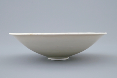 A Chinese incised qingbai dish, Southern Song Dynasty (1127-1279)