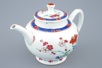 An unusual Chinese famille rose teapot and cover, Yongzheng, 1723-1735