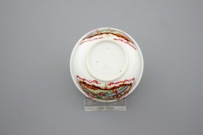Une partie d'un service &agrave; th&eacute; en porcelaine de Chine famille rose et dor&eacute; de style Meissen, Qianlong, 18&egrave;me