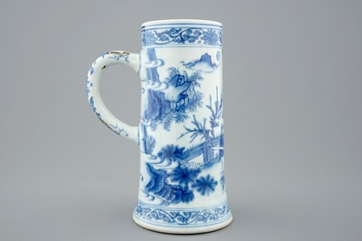 Een Chinese blauw-witte kroes, Transitie periode, 1620-1683