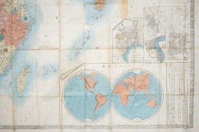 A large printed map of China and its provinces, ca. 1880