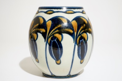 A rare stoneware vase, Charles Catteau for Boch Fr&egrave;res Keramis, ca. 1925
