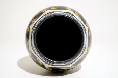 A rare stoneware vase, Charles Catteau for Boch Fr&egrave;res Keramis, ca. 1925