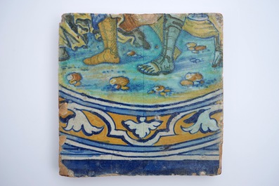 Een fragment van een tegeltableau, Antwerpen, Atelier Franchois Frans, ca. 1550