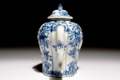 A Chinese blue and white &quot;phoenix&quot; teapot, Kangxi
