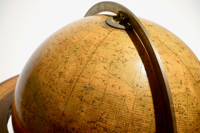 An English celestial globe, George Frederick Cruchley, London, 3rd quarter 19th C.