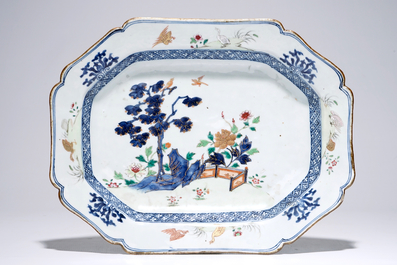 A Chinese famille rose tureen on stand, Qianlong