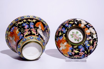 Un bol et son couvercle en porcelaine de Chine Bencharong pour le march&eacute; thai, 19/20&egrave;me