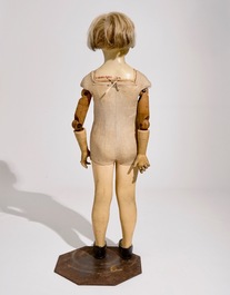 Un mannequin fran&ccedil;ais &agrave; t&ecirc;te en cire d'une fille, Pierre Imans, Paris, vers 1920