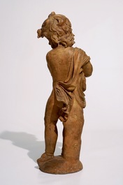 Toegeschr. aan Lodewyck Willemsens (Antwerpen, 1630-1702), een groot terracotta model van een putto